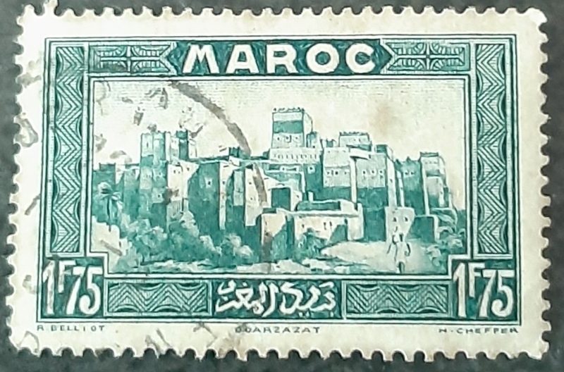 MARRUECOS FRANCÉS 1934. Ouarzazar, Kasba Si Madani 