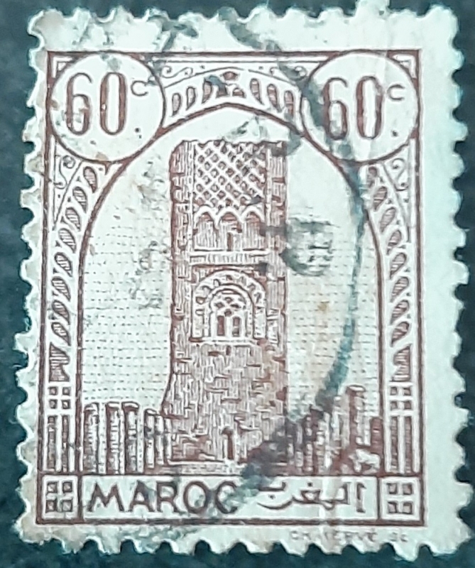 MARRUECOS FRANCÉS 1943 Rabat. Torre Hassan