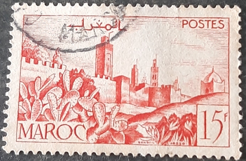 MARRUECOS FRANCÉS 1949. Murallas