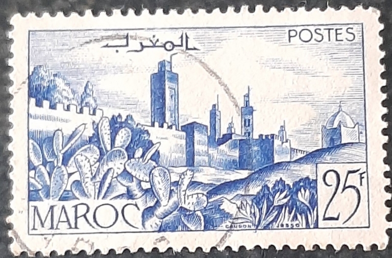 MARRUECOS FRANCÉS 1949. Murallas