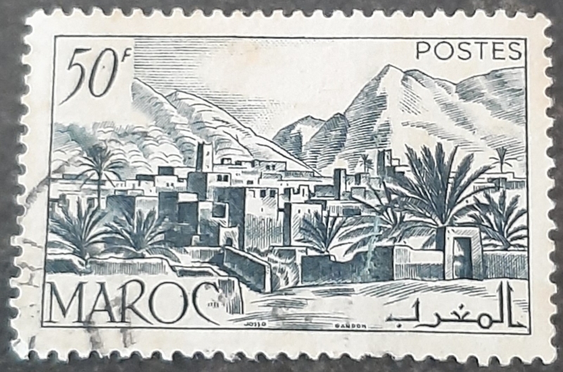 MARRUECOS FRANCÉS 1950. Valle del Todra