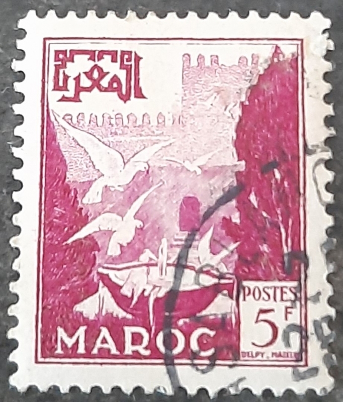 MARRUECOS FRANCÉS 1952. Palomas 