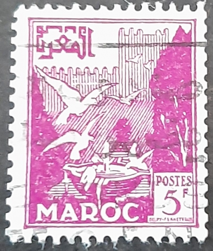 MARRUECOS FRANCÉS 1952. Palomas