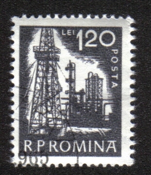 Vida diaria. refinería de petróleo