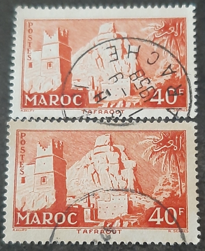 MARRUECOS FRANCÉS 1955. Pueblo de Taffraout