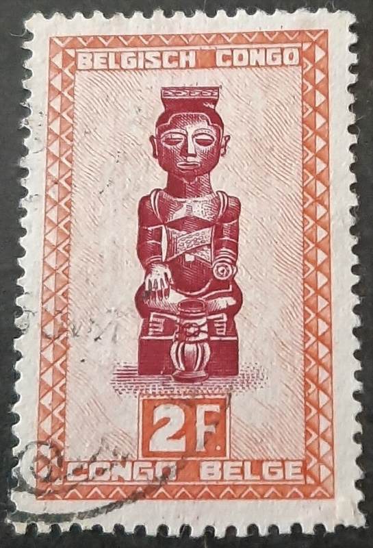 CONGO BELGA 1947 Máscaras. Tribu Bakuba