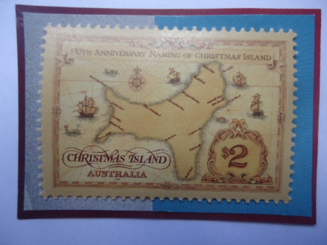 Christmas Island-Australia (Isla de navidad-Océano Indico)-350°Aniv.del Nombramiento de Isla de Navi