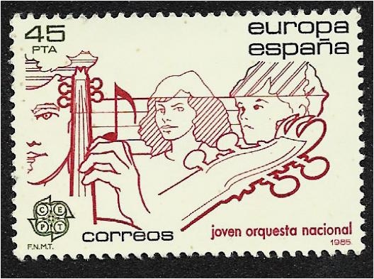 Europa (C.E.P.T.) 1985 - Año Europeo de la Música. Orquesta Nacional Juvenil.