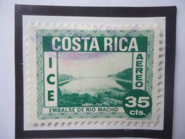 ICE (Instituto Costarricense de Electrificación)- Embalse del Río Macho- Sello de 35 Cts