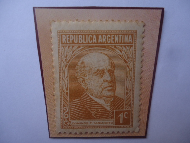 Domingo Faustino Sarmiento (1811/81)-Presidente (1868/74)-Escritor. Sello 1Ct.Año 1950