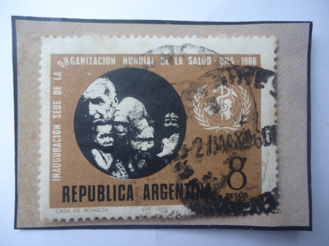 Inauguración Sede de la Organización Mundial de la Salud-OMS 1966- Gente de diferentes razas.