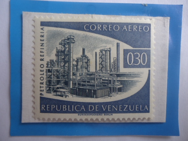 Petroleo Refinería Industria Petrolera de Venezuela- Sello de 030 Ct. año 1960