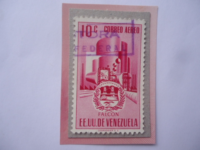 EE.UU. de Venezuela- Estado Falcón- Escudo de Armas.