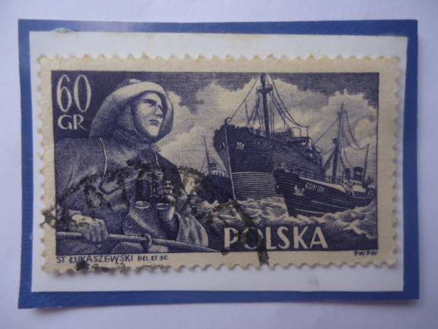 Marina Mercante Polaca- St. Lukaszewsky (1956)- Barcos De Carga y Pesqueros.