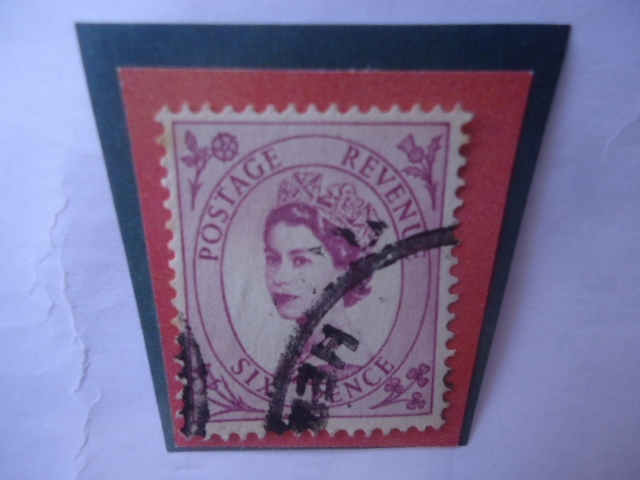 Queen Elizabeth II - Postage Revenue- six Pence