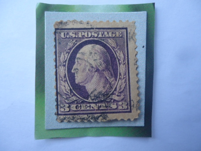 George Washington (1712-1799)-Primer Presidente de Estados Unidos (1789/97), Serie 1912-1922 Sello 3