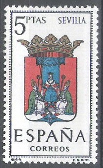 1638 Escudos de capitales de provincias españolas.Sevilla