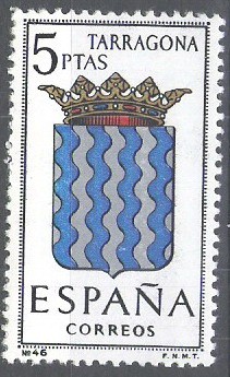 1640 Escudos de capitales de provincias españolas.Tarragona