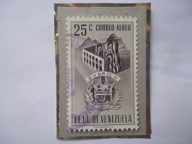EE.UU. de Venezuela-Estado Guárico- Escudo de Armas.
