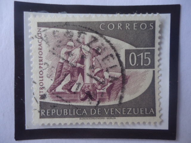 Petróleo Refinería Industria Petrolera de Venezuela- Sello de 0,15 Ct. año 1960