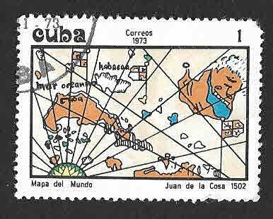 1850 - Mapa de Cuba