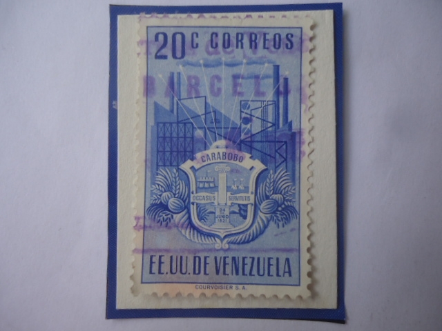 EE.UU. de Venezuela- Estado Carabobo- Escudo de Armas.