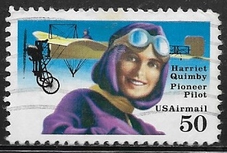 Harriet Quimby (1884-1914), 1ª piloto americana