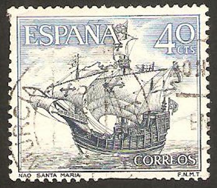 1601 - Homenaje a la Marina Española, Nao Santa María