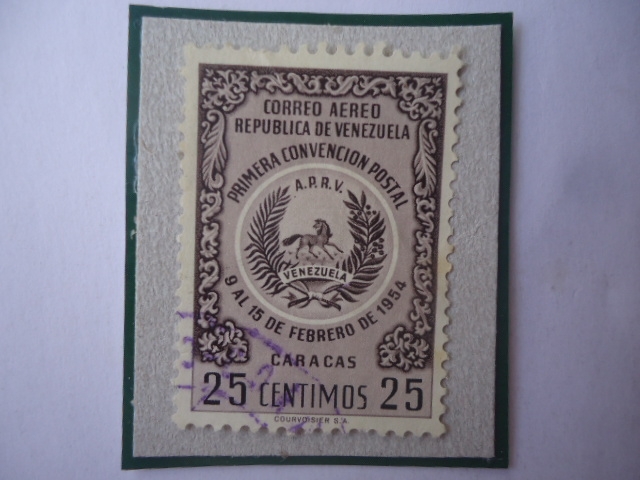 Primera Convención Postal (Del 9 al 15 de Feb. de 1954)
