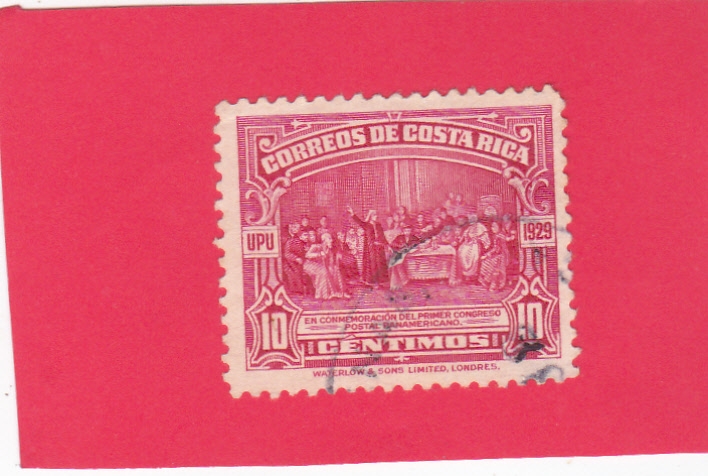 Conmemoración del primer Congreso Postal Panamericano