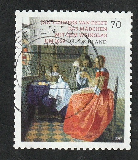 3071 - Jan Vermeer van Delft, La chica de la copa de vino