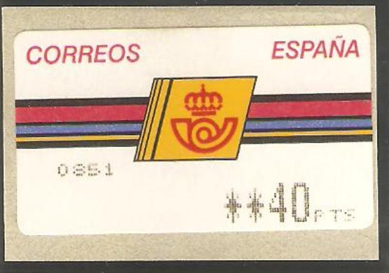ATMs - Serie básica, logotipo de Correos con marco fino