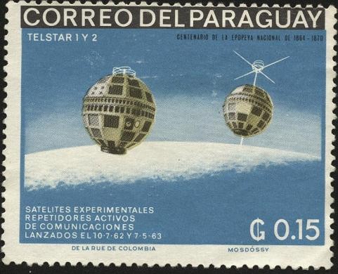 Centenario de la Epopeya nacional de 1864 - 1870 . Satélites TELSTAR 1 y 2.