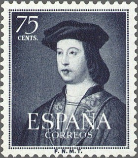 ESPAÑA 1952 1107 Sello Nuevo Centenario Fernando el Católico