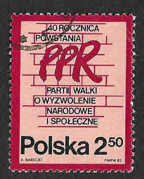 2501 - XL Aniversario del Partido de los Trabajadores Polacos