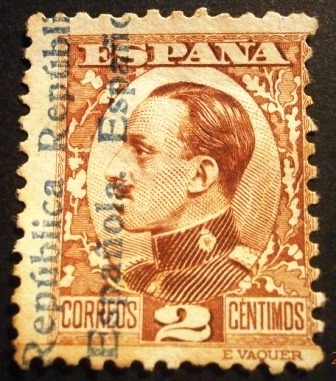 Alfonso XIII   Sobrecargados “República Española”