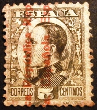 Alfonso XIII   Sobrecargados “República Española”