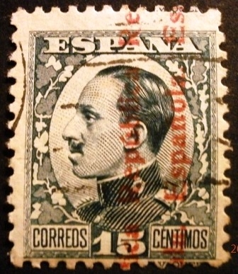 Alfonso XIII   Sobrecargados “República Española”