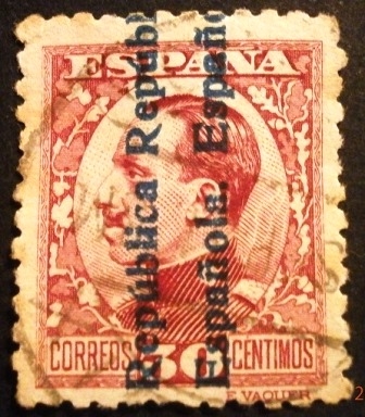 Alfonso XIII   Sobrecargados “República Española”