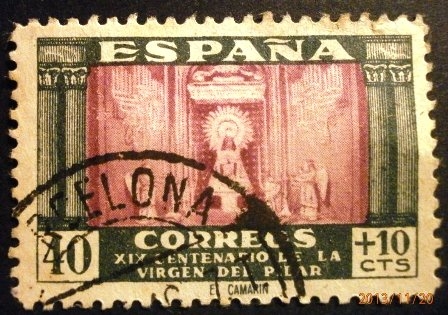 ESPAÑA 1946 Virgen del Pilar 