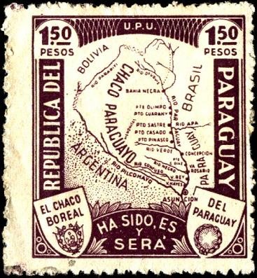 Mapa del Chaco. El Chaco Boreal, ha sido, es y será del Paraguay.