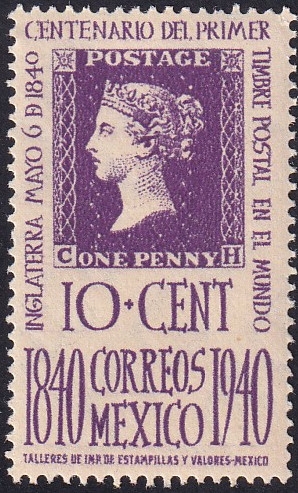 Centenario del primer timbre postal