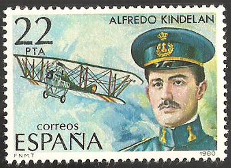 2598 - Pionero de la aviación, Alfredo Kindelan