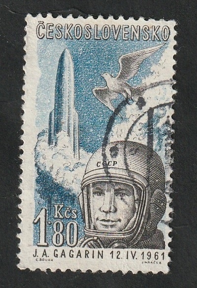 52 - Visita a Praga de J.A.Gagarin, primer cosmonauta