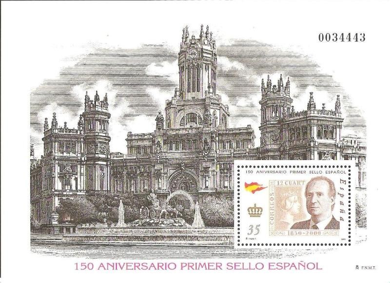 H.B. 150 aniversario primer sello español