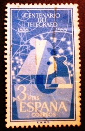 ESPAÑA 1955  I Centenario del Telégrafo