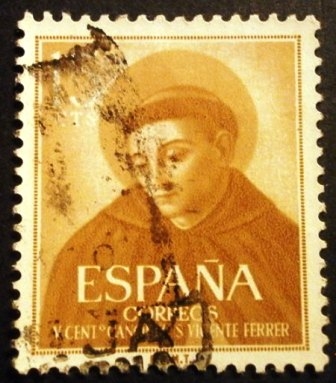 ESPAÑA 1955 V Centenario de la canonización de S. Vicente Ferrer 