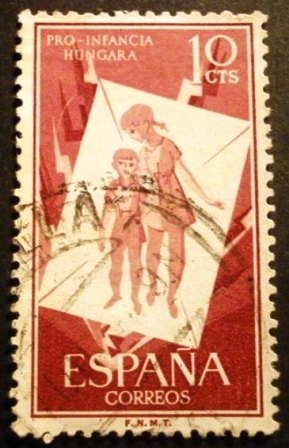 ESPAÑA 1956 Pro infancia húngara
