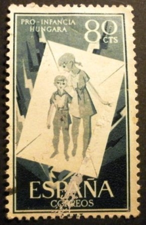 ESPAÑA 1956 Pro infancia húngara