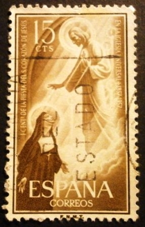 ESPAÑA 1957  Centenario de la fiesta del Sagrado Corazón de Jesús